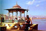 Jean-leon Gerome Canvas Paintings - The Guardian of the Seraglio